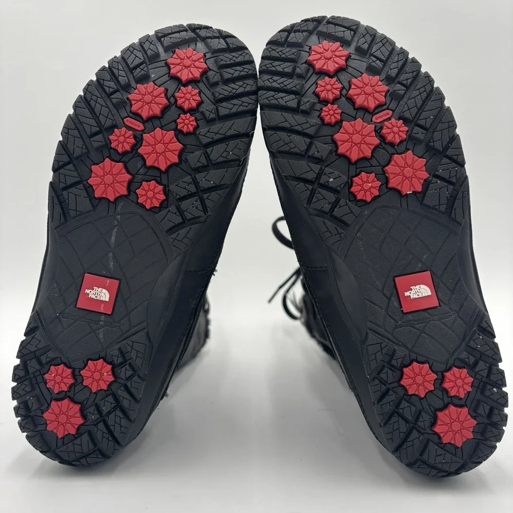 The North Face Nuptse Purna Boots Tall Waterproof Women's 6.5 Black‎ Snow Winter